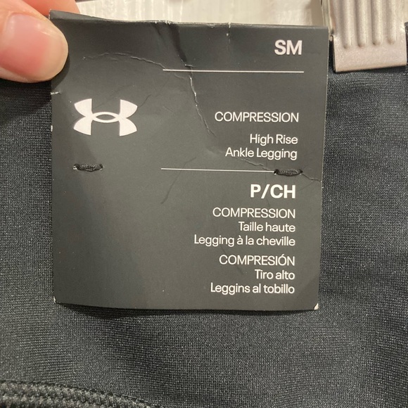 Under Armour Women's Ankle Leggings High Rise Compression HeatGear Sz Small - Picture 5 of 8